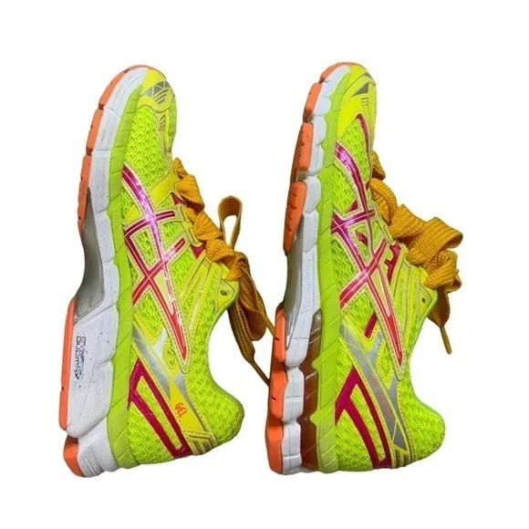 Asics GT 2000 Neon Yellow Pink Women’s Running Shoes Size 7.5 Athletic Trainers - Picture 7 of 15